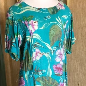 Pretty summer floral gauze dress
